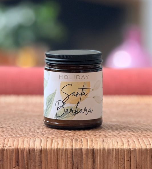 Santa Barbara Holiday Candle                                      (Lemon Verbena + Lemongrass)