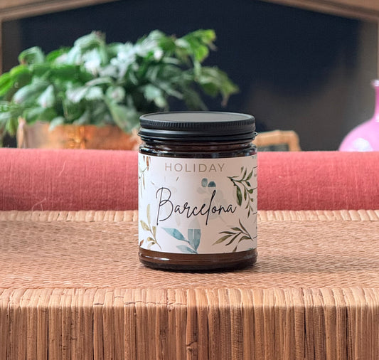Barcelona Holiday Candle       (Rosemary + Sage + Basil)