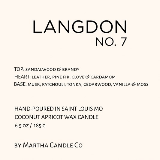 LANGDON NO. 7 Candle