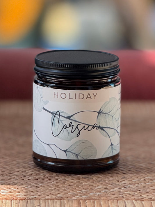 Corsica Holiday Candle     (White Eucalyptus)