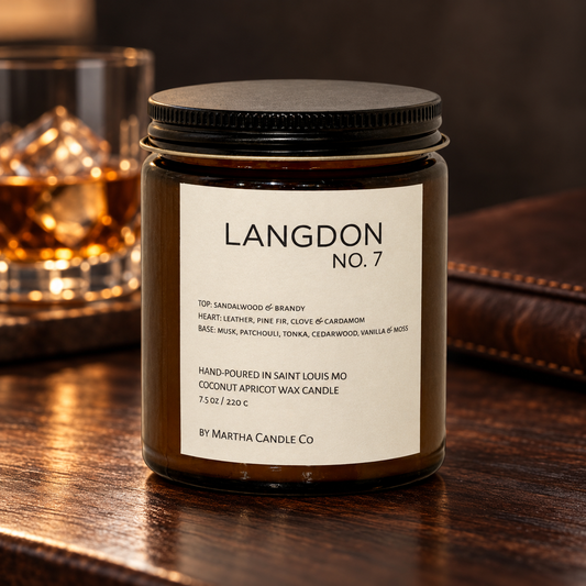 LANGDON NO. 7 Candle (Brandy + Wood + Leather)