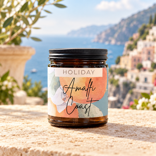 Amalfi Coast Holiday Candle  (White Tea + Citrus + Ginger)