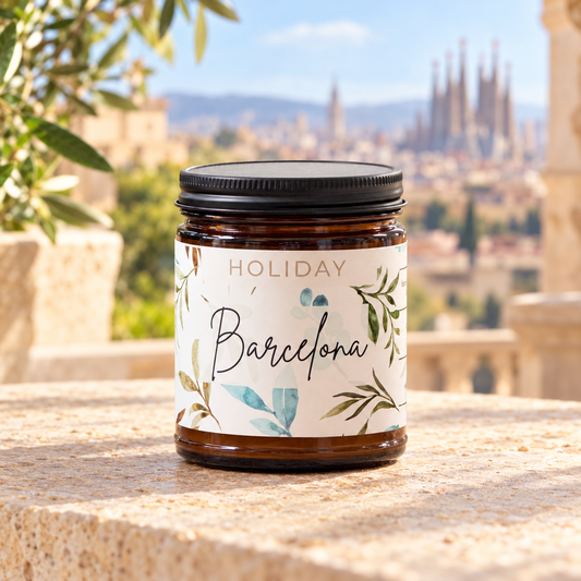 Barcelona Holiday Candle       (Rosemary + Sage + Basil)