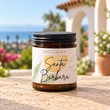 Santa Barbara Holiday Candle                                      (Lemon Verbena + Lemongrass)