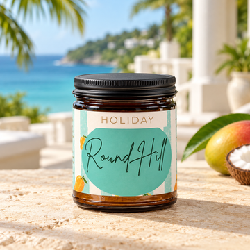 Round Hill Holiday Candle      (Mango + Coconut Milk)