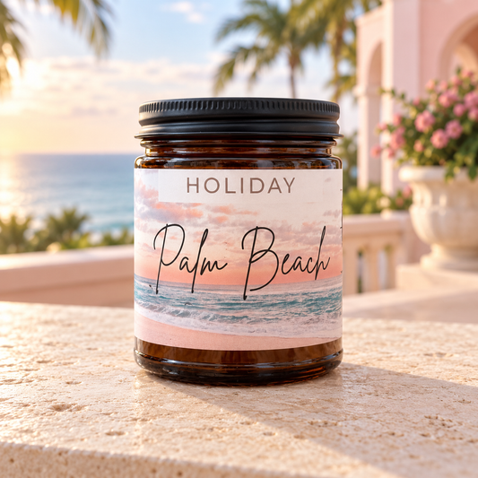 Palm Beach Holiday Candle    (Pistachio + Almond + Vanilla)
