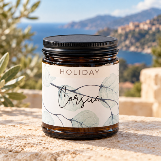Corsica Holiday Candle     (White Eucalyptus)