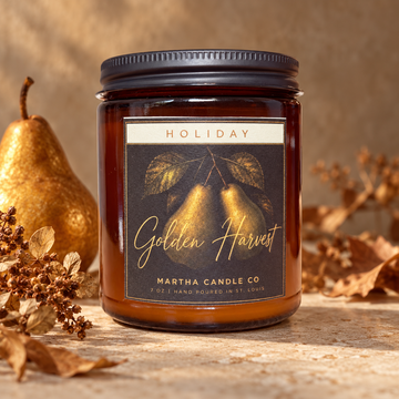 Golden Harvest - Fall Edition Candle (Pear + Honey + Allspice)